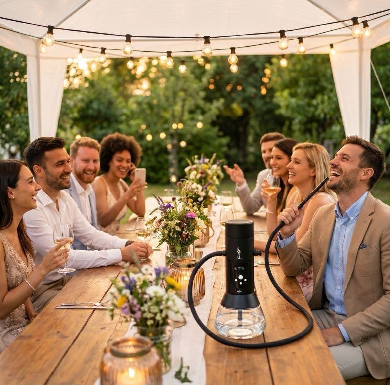 AZUZA curated hookah service for a premium hookah lounge hospitality experience