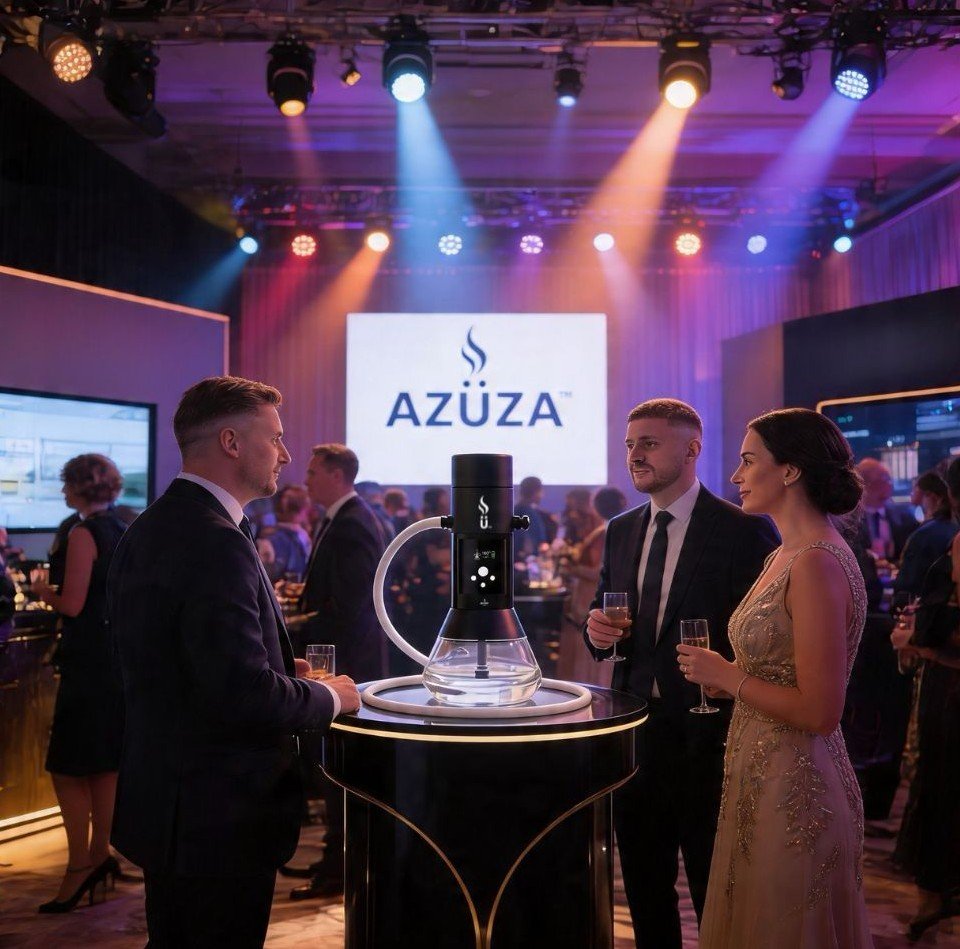 AZUZA modern lounge atmosphere for a premium hookah lounge hospitality experience